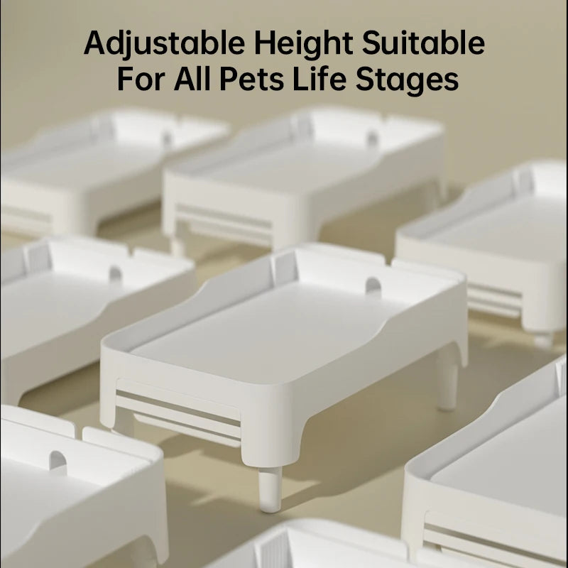 Elevated Holder for Automatic Pet Feeders Adjustable Height Suitable for Pets Cat Dog Feeder Bowl Accessories