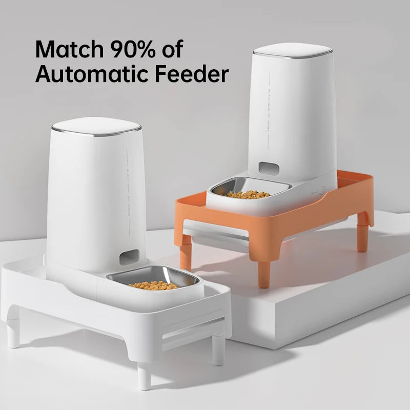 Elevated Holder for Automatic Pet Feeders Adjustable Height Suitable for Pets Cat Dog Feeder Bowl Accessories
