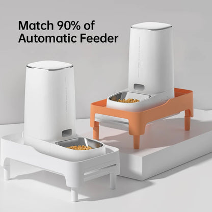 Elevated Holder for Automatic Pet Feeders Adjustable Height Suitable for Pets Cat Dog Feeder Bowl Accessories