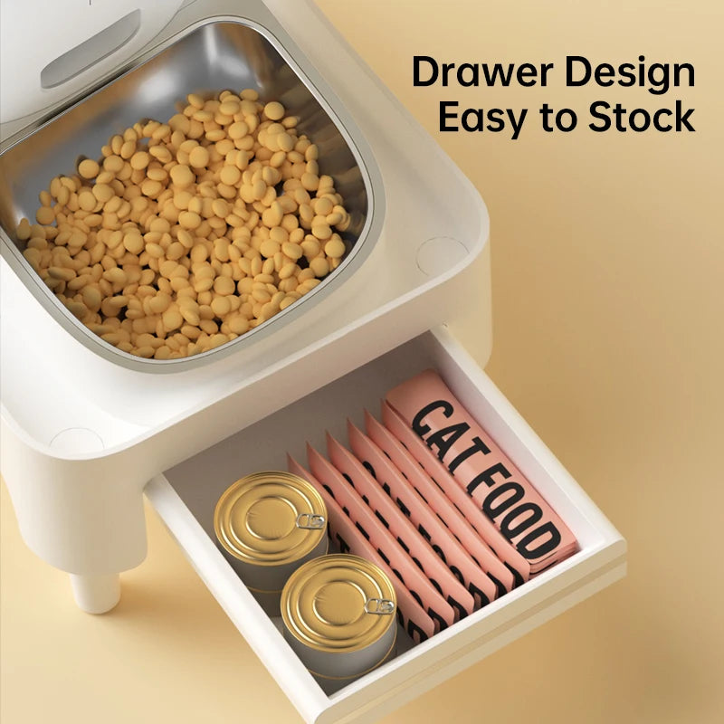 Elevated Holder for Automatic Pet Feeders Adjustable Height Suitable for Pets Cat Dog Feeder Bowl Accessories