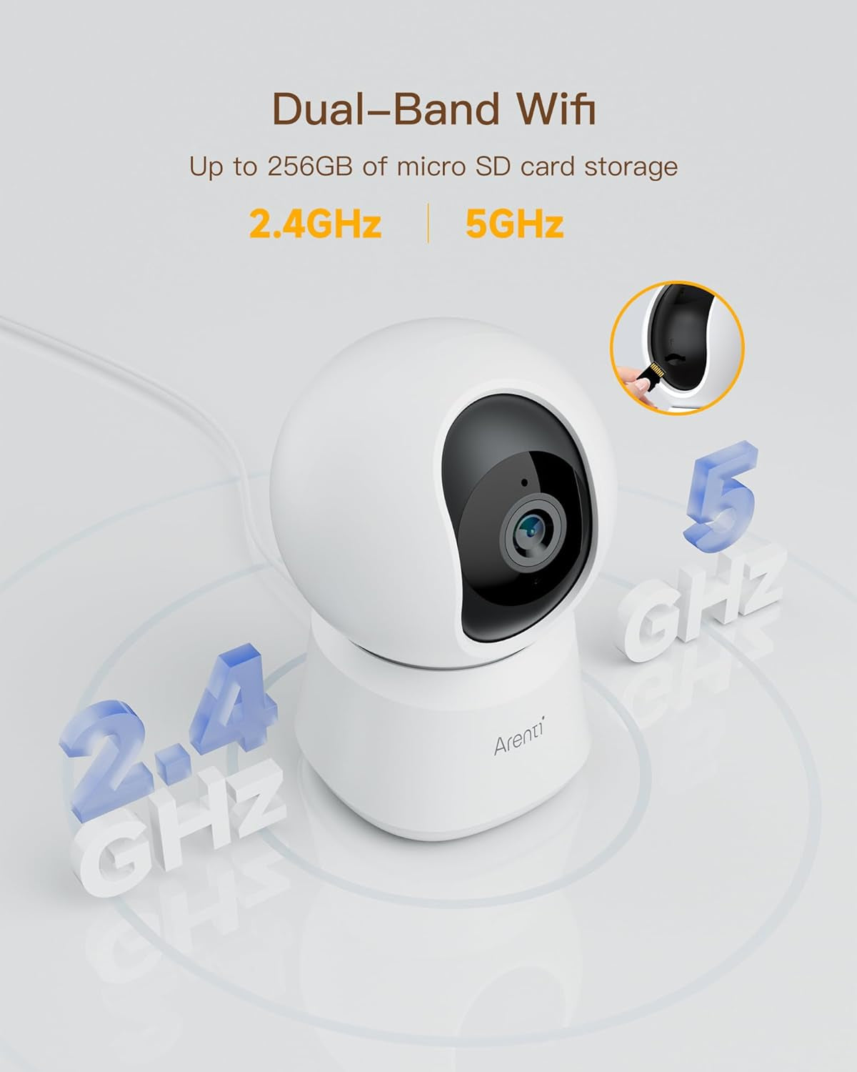 3K 5MP Pet Dog Cameras with App,5Ghz&2.4G Wifi 6 Baby Monitor,Security Camera Indoor,Motion Tracking,Sound Detection,Night Vision,360°View,Two-Way Audio,Works with Alexa (P2F)